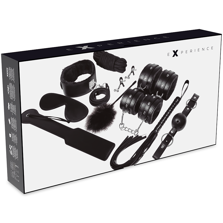 Comprar EXPERIENCE BDSM Fetish Kit Serie Black – Kit Completo Para Explorar Nuevas Sensaciones-Noxtic
