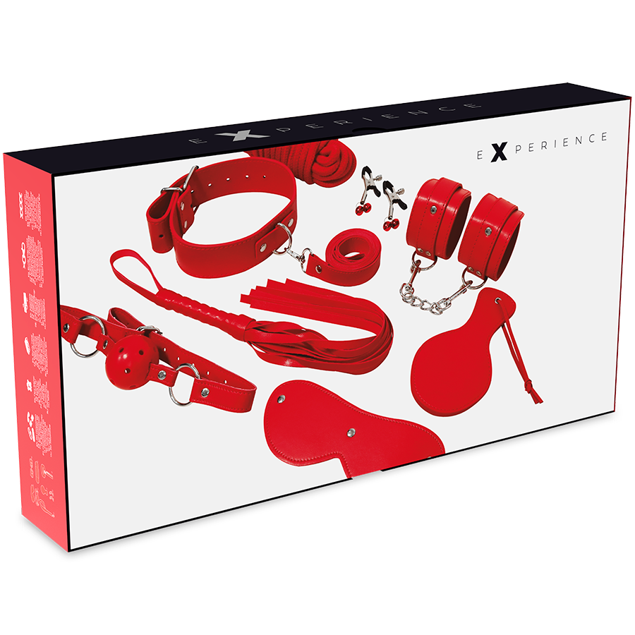 Comprar EXPERIENCE Kit Fetichista Rojo – Accesorios Para Explorar Nuevas Sensaciones-Noxtic
