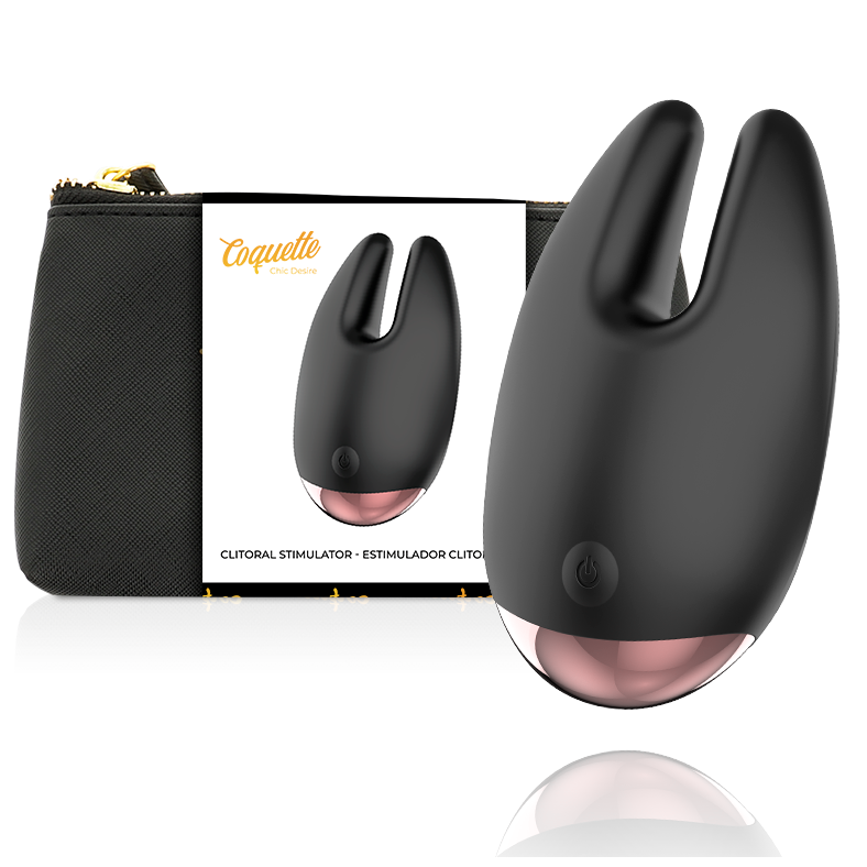 Comprar Coquette Chic Desire Negro Gold – Estimulador Recargable Con Diseño Elegante y Funcional-Noxtic