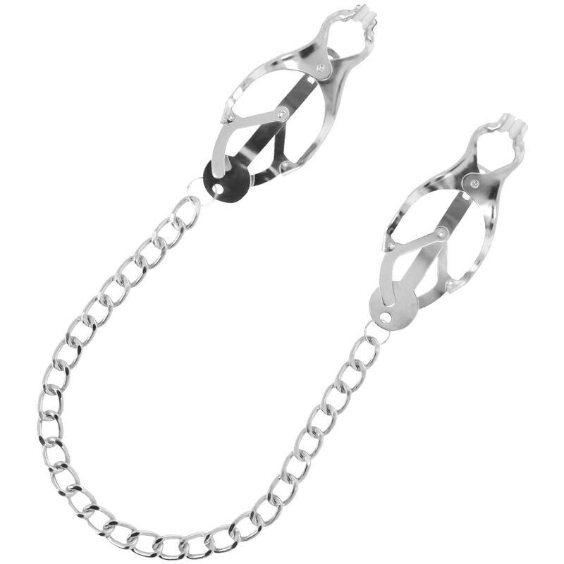 Comprar DARKNESS Abrazadera Pezones Metal Con Cadena – Diseño Elegante Para Estimulación Sensory Moderna-Noxtic