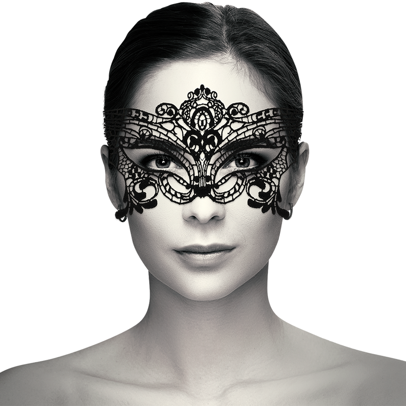 Comprar Coquette Chic Desire Antifaz Encaje Negro Ancho – Diseño Elegante Para Libertad Sensorial-Noxtic
