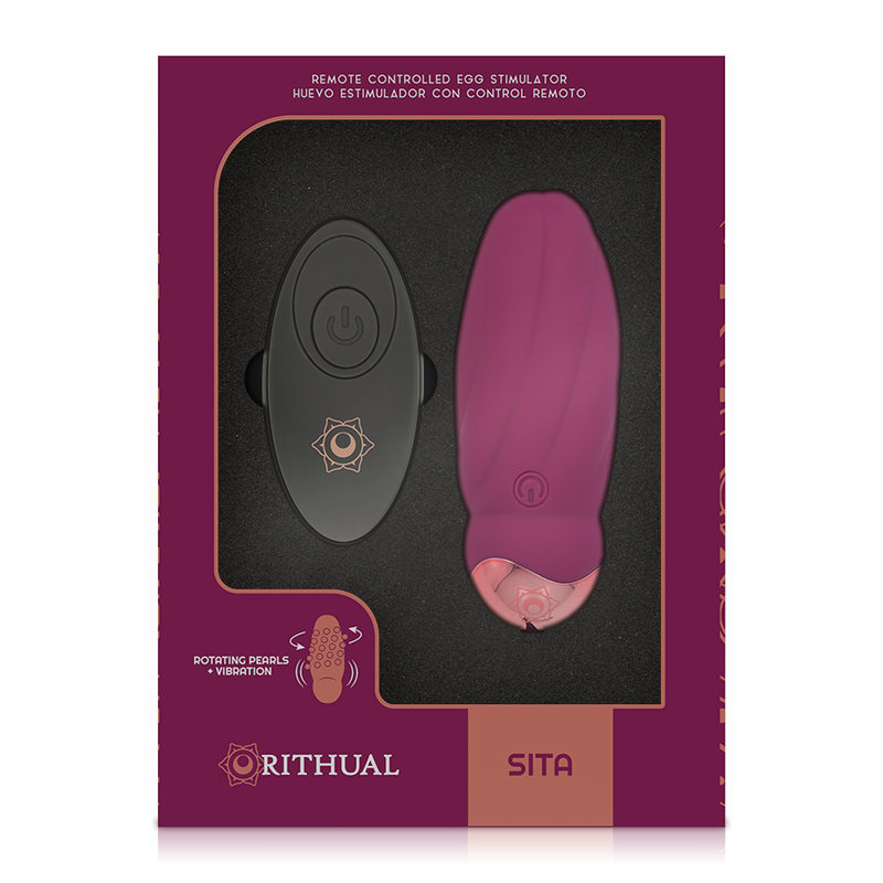 Comprar RITHUAL Sita Huevo Control Remoto – Estimulador Con Rotación De Perlas Y Vibración-Noxtic