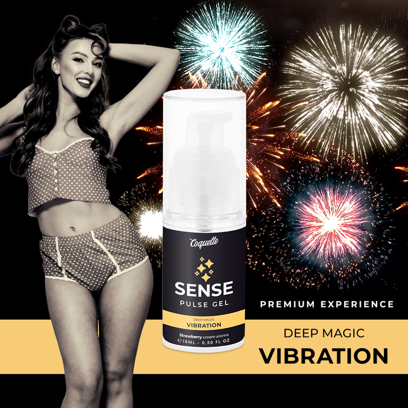 Comprar COQUETTE CHIC DESIRE Gel Pulsante Fresa 15ML – Gel Premium Con Efecto Vibrante Para Masaje-Noxtic