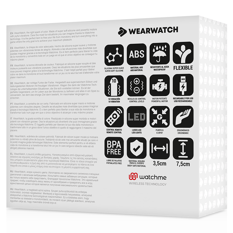 Comprar WEARWATCH Huevo Control Remoto Azul – Vibrador Recargable Con Diseño Innovador Y Discreto-Noxtic