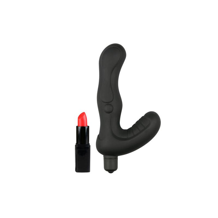 Vibrador Anal Estimulador Perineo Silicona Negro