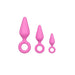 Set 3 Plugs Silicona Rosas