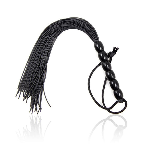 Flogger de Silicona con Mango con 6 Bolas 26 cm Negro