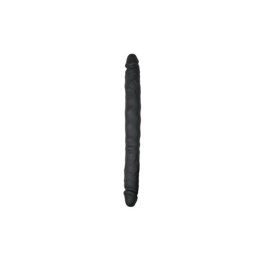 Pene Realistico de Silicona Doble Negro 30 cm