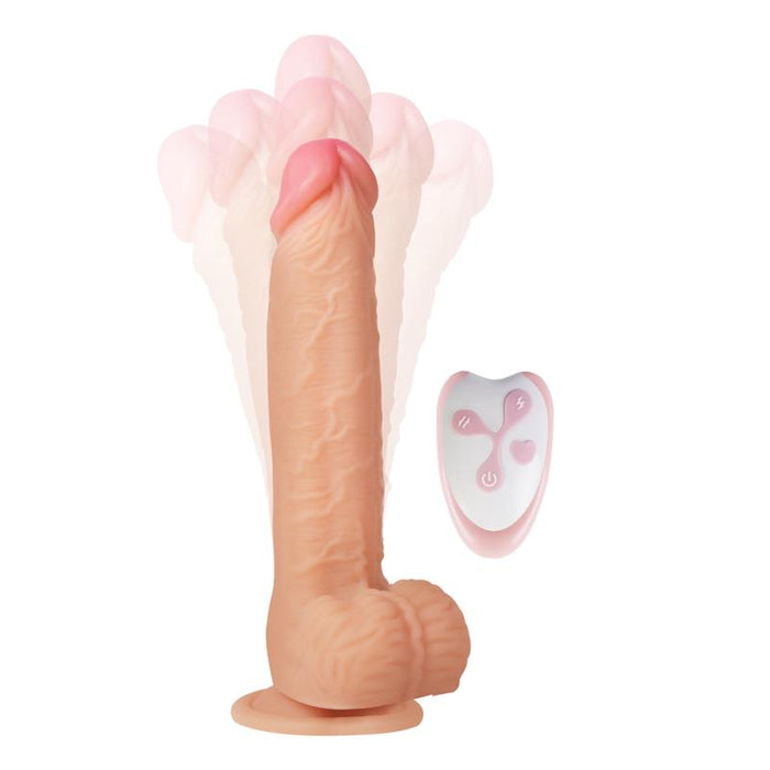 Cesur 30 Dildo Realista Vibracion Movimiento Ondulante 360º y Telescopico Control Remoto USB