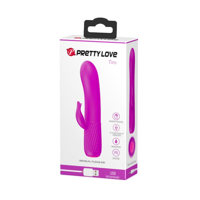 Vibrador Tim USB Silicona Purpura