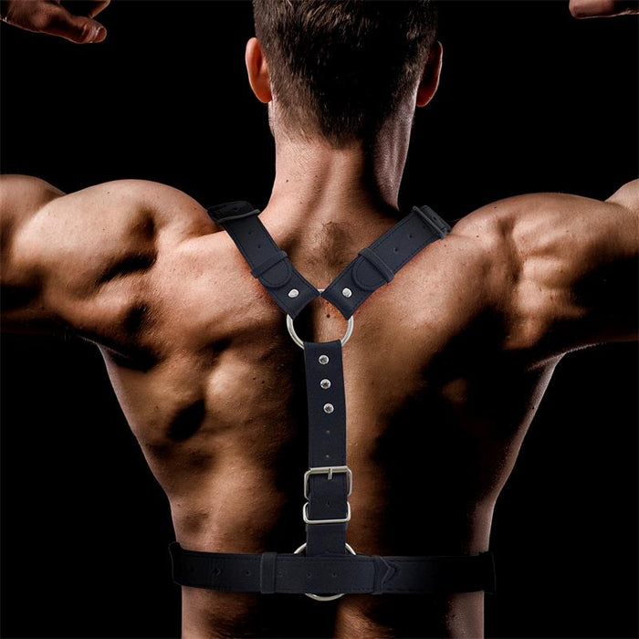 Fabrio Arnes Masculino para Bondage Cuero Vegano