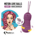 Huevo Vibrador Motion Love Balls con Control Remoto Foxy Purpura