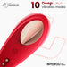 Vibrador de Braguita con APP Silicona Rojo