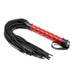 Flogger Patron de Diamante y Mango de Metal 39 cm Rojo