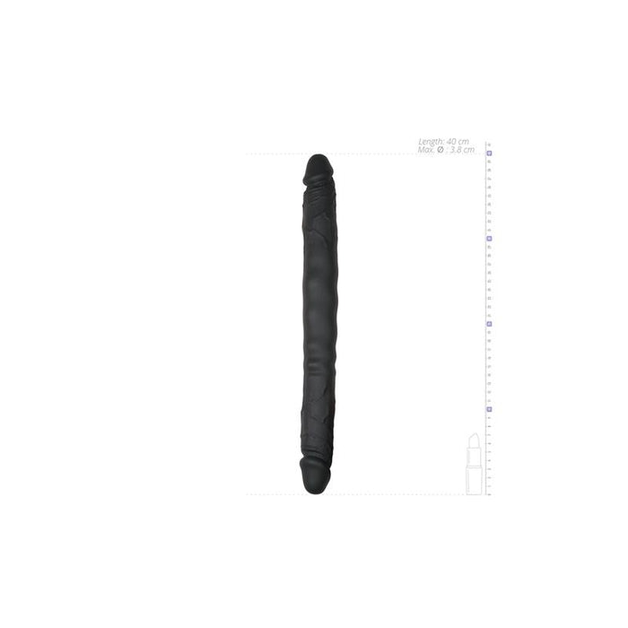 Dildo Doble Flexible Negro 40 cm