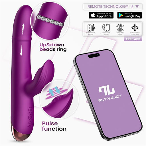 Sendel Vibrador con Anillo de Bolas Internas Up and Down y Pulsacion con App