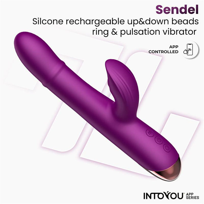 Sendel Vibrador con Anillo de Bolas Internas Up and Down y Pulsacion con App