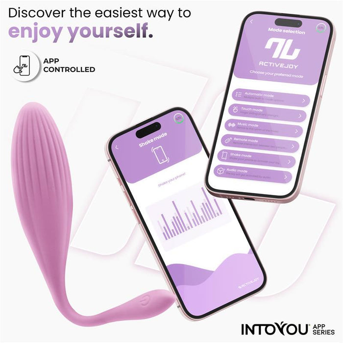 Huevo Vibrador con Bolas Internas con Rotacion y APP USB