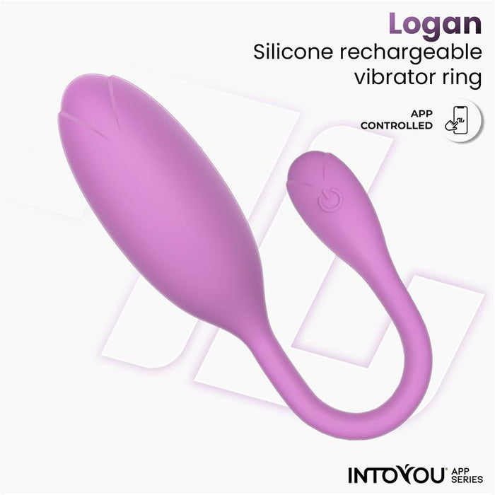 Logan Huevo Vibrador con APP Unibody Purpura