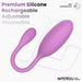 Logan Huevo Vibrador con APP Unibody Purpura