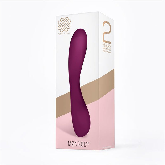 Monroe 20 Vibrador Silicona Liquida Inyectada USB Purpura