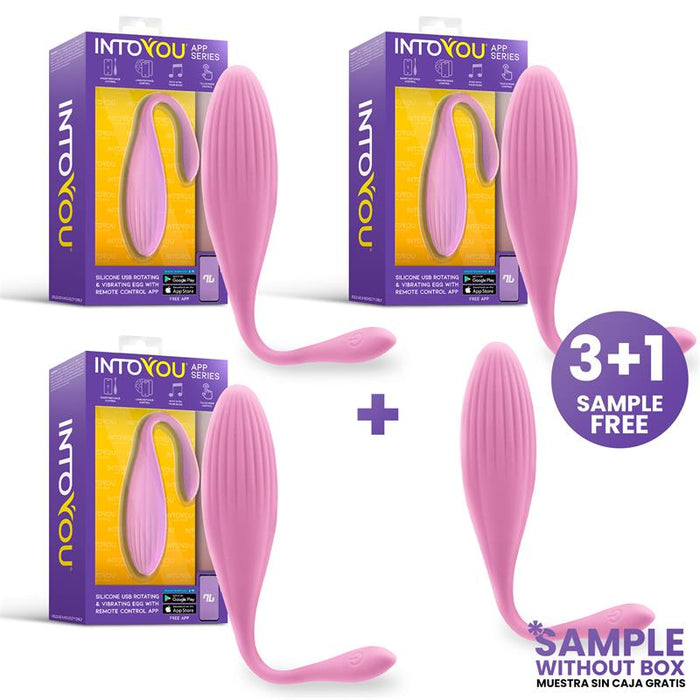 Pack 3 Muestra Huevo Vibrador con Bolas Internas y Rotacion y APP