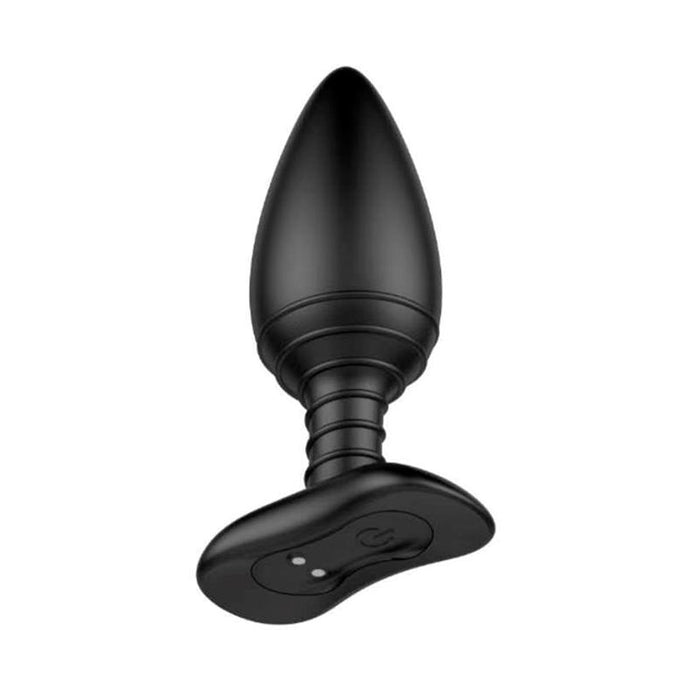 Asher Plug Anal con Control Remoto USB Magnetico Negro