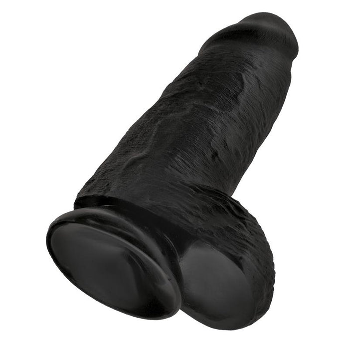 Dildo con Testiculos 9 Chubby Negro