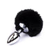 Plug Anal con Pompon Negro Talla S