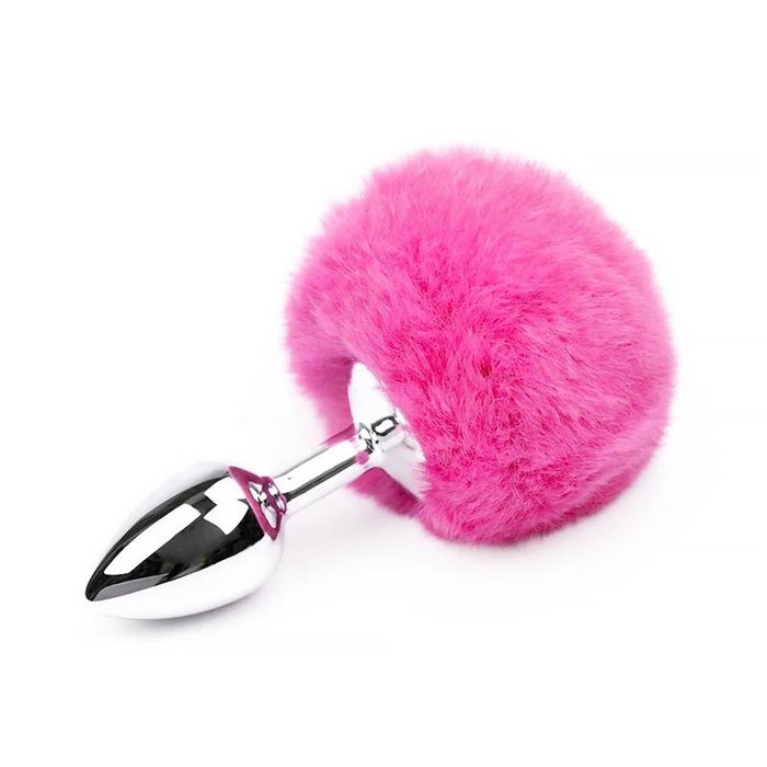 Plug Anal con Pompon Rosa Talla S