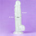 Dildo 85 Lumino Luz Azul