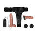 Arnes con Dildo Doble Retractil con Vibracion