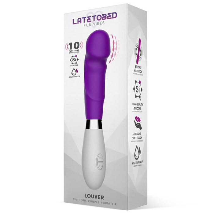 Louver Vibrador Silicona Purpura