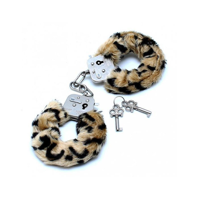 Esposas Metalicas con Pelo Leopardo