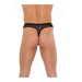 Tanga Rejilla Negro Talla unica