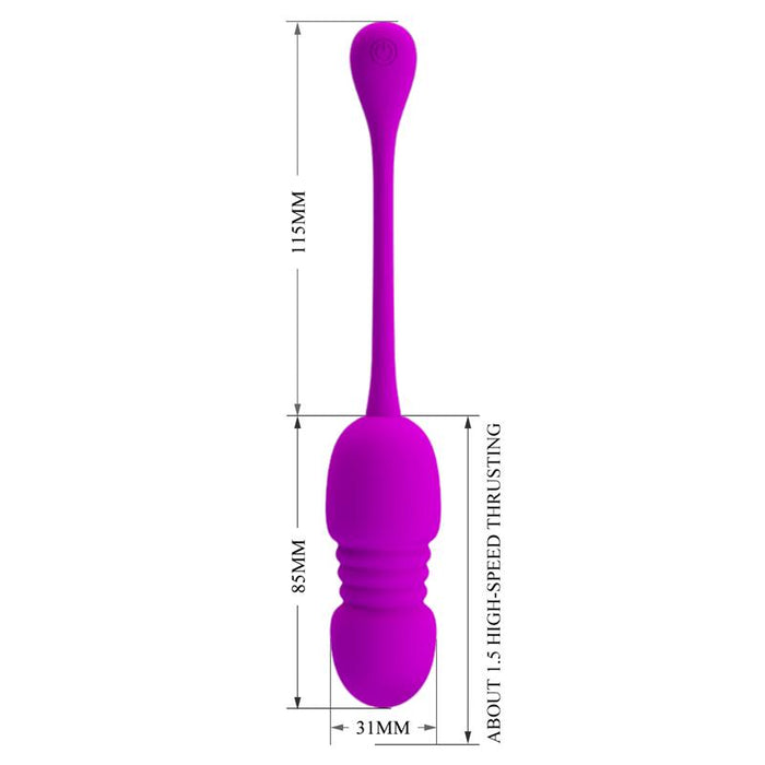 Callie Huevo Vibrador con Movimiento Thursting