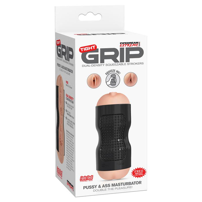 Pipedream Extreme Toyz Masturbador Tight Grip Pussy Ass Color Negro