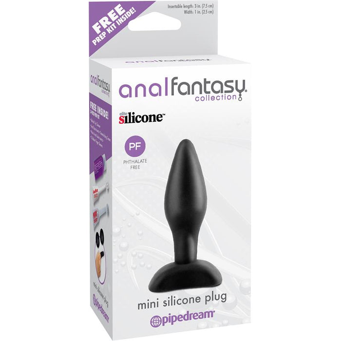 Plug Anal Mini Silicona Color Negro