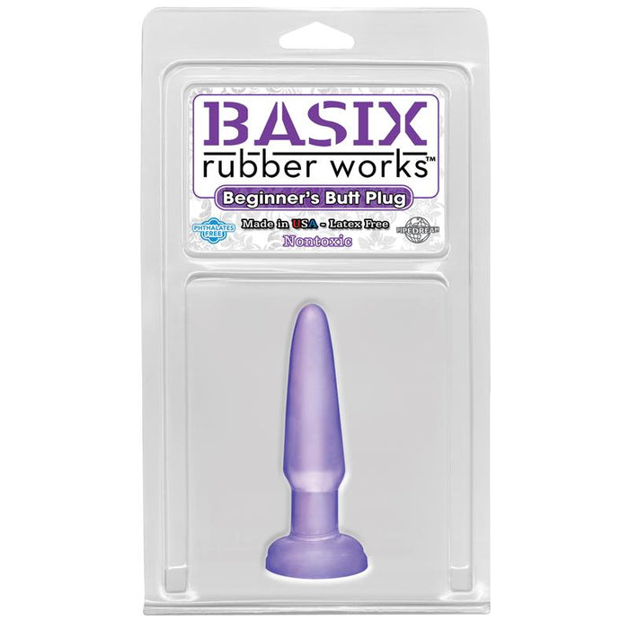 Basix Rubber Works Butt Plug Principiantes Color Purpura