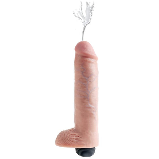 Pene Eyaculador con Testiculos 10 Color Natural