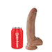 King Cock Pene con Testiculos de 9 Bronceado