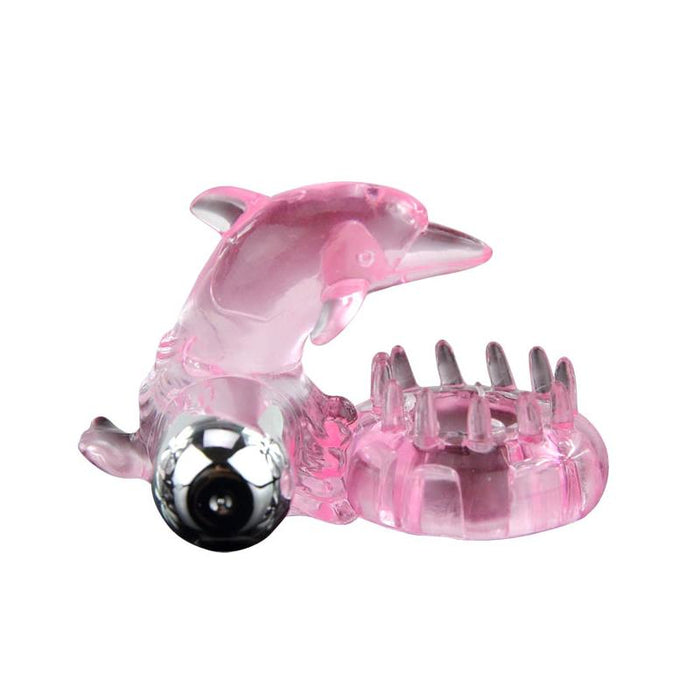 Anillo Vibrador Love Dolphig Ring Rosa