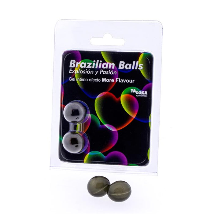 Set 2 Brazilian Balls Excitante Efecto More Flavour Sabor