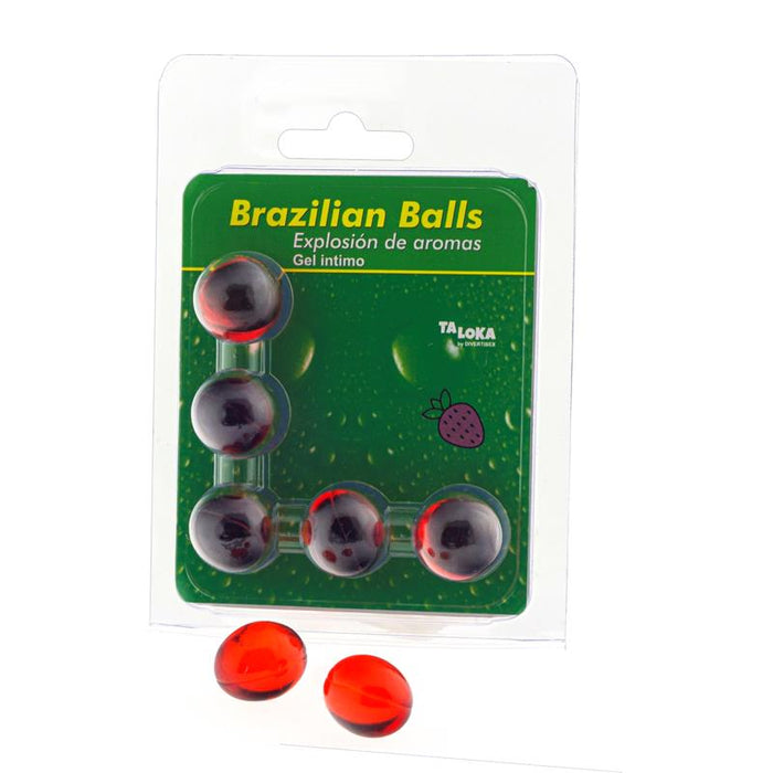 Set 5 Brazilian Balls Explosion de Aroma Fresa