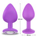 Sparkly Plug Anal Silicona Talla M Violet