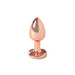 Plug Anal de Metal Rose Gold Talla S