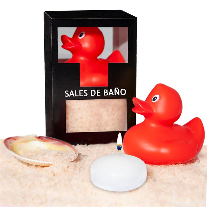 Set Sales Bano Vainilla Pato Vela y Concha 150gr