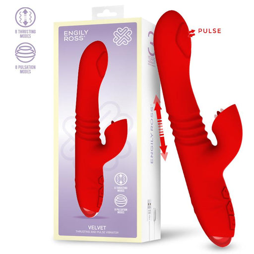 Velvet Vibrador con Thrusting y Pulsacion