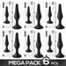 Pack de 6 Trophy Plug Anal Silicona 15 cm