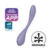 G Spot Flex 5 Multi Vibrador con Satisfyer Connect APP Lilac